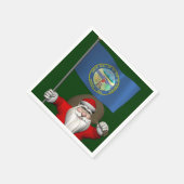 Der Weihnachtsmann mit dem Ende Nebraskas Serviette (Ecke)