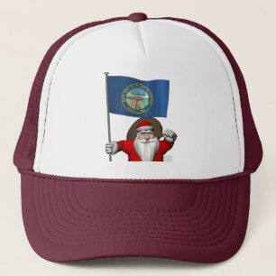 Der Weihnachtsmann mit dem Ende Nebraskas Truckerkappe
