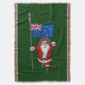 Der Weihnachtsmann mit dem Ende Neuseelands Decke (Vorderseite Vertikal)