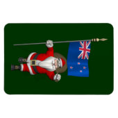 Der Weihnachtsmann mit dem Ende Neuseelands Magnet (Horizontal)