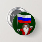 Der Weihnachtsmann mit dem Ende Russlands Button (Vorne & Hinten)