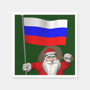 Der Weihnachtsmann mit dem Ende Russlands Serviette