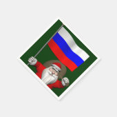 Der Weihnachtsmann mit dem Ende Russlands Serviette (Ecke)