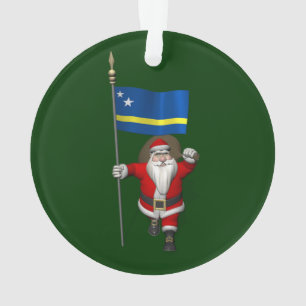 Der Weihnachtsmann mit dem Ende von Curaçao Ornament