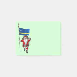 Der Weihnachtsmann mit dem Ende von Curaçao Post-it Klebezettel