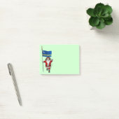 Der Weihnachtsmann mit dem Ende von Curaçao Post-it Klebezettel (Büro)