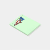Der Weihnachtsmann mit dem Ende von Curaçao Post-it Klebezettel (angewinkelt)
