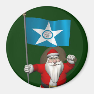 Der Weihnachtsmann mit dem Ende von Houston Magnet