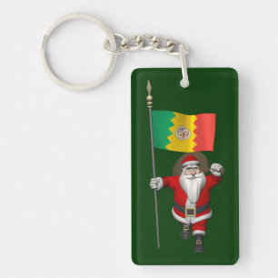 Der Weihnachtsmann mit dem Ende von Los Angeles Schlüsselanhänger