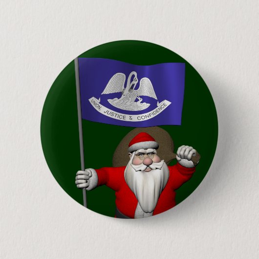 Der Weihnachtsmann mit dem Ende von Louisiana Button (Vorderseite)