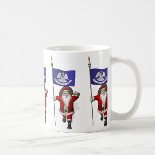 Der Weihnachtsmann mit dem Ende von Louisiana Kaffeetasse