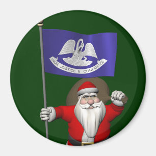 Der Weihnachtsmann mit dem Ende von Louisiana Magnet