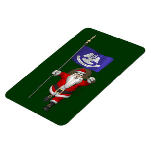 Der Weihnachtsmann mit dem Ende von Louisiana Magnet