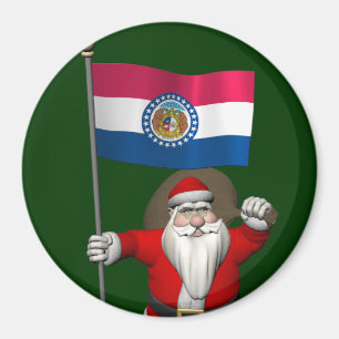 Der Weihnachtsmann mit dem Ende von Missouri Magnet