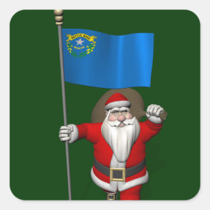 Der Weihnachtsmann mit dem Ende von Nevada Aufkleber
