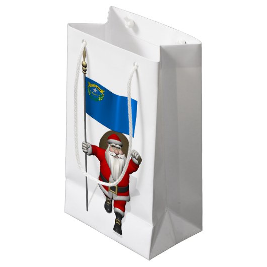 Der Weihnachtsmann mit dem Ende von Nevada Kleine Geschenktüte (Vorderseite Schrägansicht)