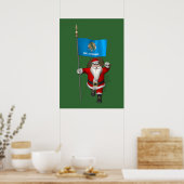 Der Weihnachtsmann mit dem Ende von Oklahoma Poster (Küche)