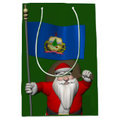 Der Weihnachtsmann mit dem Ende von Vermont Mittlere Geschenktüte (Vorderseite)