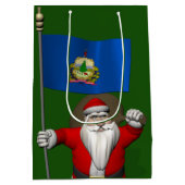 Der Weihnachtsmann mit dem Ende von Vermont Mittlere Geschenktüte (Rückseite)