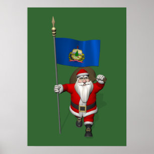 Der Weihnachtsmann mit dem Ende von Vermont Poster