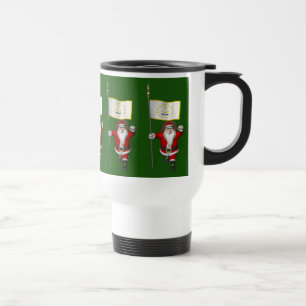 Der Weihnachtsmann mit dem Ensign von Rhode Island Reisebecher