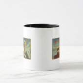 Der Weihnachtsmann mit dem Glückspilz Tasse (Zentrum)