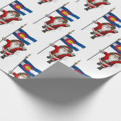 Der Weihnachtsmann mit dem Stich des Colorado Geschenkpapier (Ecke)