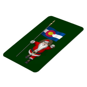 Der Weihnachtsmann mit dem Stich des Colorado Magnet