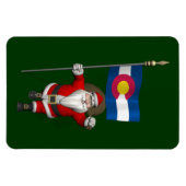 Der Weihnachtsmann mit dem Stich des Colorado Magnet (Horizontal)