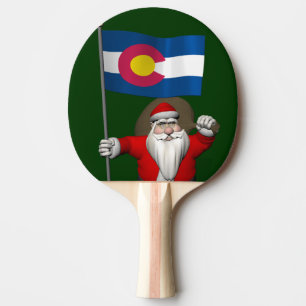 Der Weihnachtsmann mit dem Stich des Colorado Tischtennis Schläger