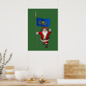 Der Weihnachtsmann mit dem Stipendium von Pennsylv Poster (Küche)