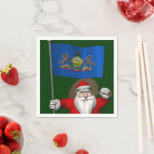 Der Weihnachtsmann mit dem Stipendium von Pennsylv Serviette (Beispiel)