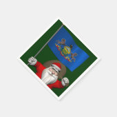 Der Weihnachtsmann mit dem Stipendium von Pennsylv Serviette (Ecke)