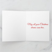 Der Weihnachtsmann mit dem Weißen Pferd auf der Sn Karte (Innenseite)