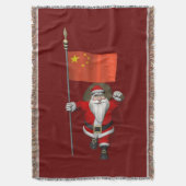 Der Weihnachtsmann mit der Flagge der China Decke (Vorderseite Vertikal)