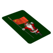Der Weihnachtsmann mit der Flagge der China Magnet (Rechte Seite)
