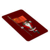 Der Weihnachtsmann mit der Flagge der China Magnet (Rechte Seite)