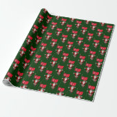 Der Weihnachtsmann mit der Flagge der Türkei Geschenkpapier (Ungerollt)