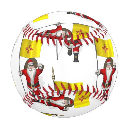 Der Weihnachtsmann mit der Flagge des neuen Mexiko Baseball (Rückseite)
