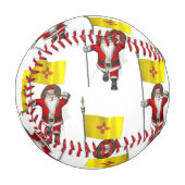 Der Weihnachtsmann mit der Flagge des neuen Mexiko Baseball (Vorderseite Links)