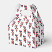 Der Weihnachtsmann mit der Flagge Thailands Geschenkschachtel (Vorderseite)