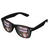 Der Weihnachtsmann mit der Flagge Thailands Sonnenbrille (Schrägansicht)