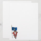 Der Weihnachtsmann mit der Flagge von Maine (Vorne/Hinten)
