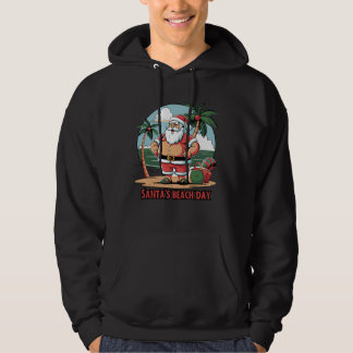 Der Weihnachtsmann mit Drehung - Strandtag Hoodie