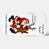 Der Weihnachtsmann mit Elch Case-Mate iPhone Hülle (Rückseite (Horizontal))