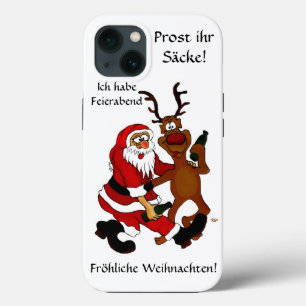 Der Weihnachtsmann mit Elch Case-Mate iPhone Hülle