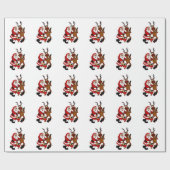 Der Weihnachtsmann mit Elch Geschenkpapier (Flach)