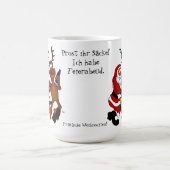 Der Weihnachtsmann mit Elch - heißes Fest Verwandlungstasse (Zentrum)