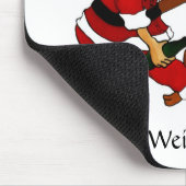 Der Weihnachtsmann mit Elch Mousepad (Ecke)