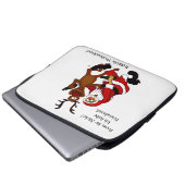 Der Weihnachtsmann mit Elch - Prost it bags! Laptopschutzhülle (Vorne Knopf)